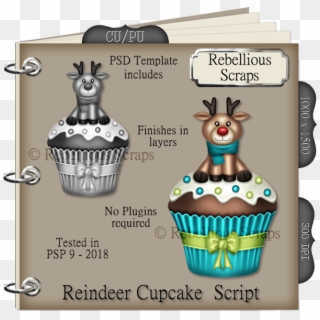 Reindeer Cupcake - Psp9 Scripts Bomb, HD Png Download