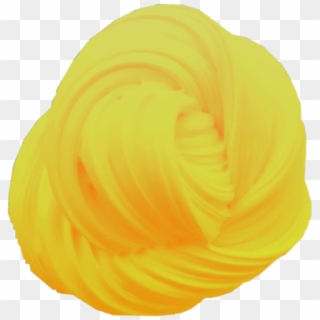 #banana #yellow #slime #fluffy #swirl - Spiral, HD Png Download