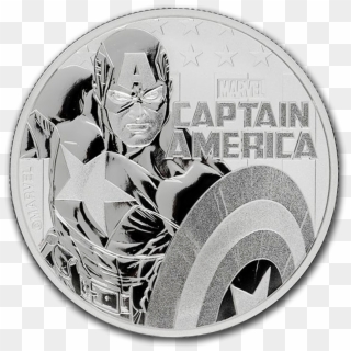 Moneda De Plata Marvel Capitán América De Tuvalu - Captain America Silbermünze, HD Png Download