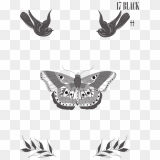 Abstract Black Butterfly Tattoo All Black Butterfly Tattoos Hd Png Download 587x600 6154373 Pngfind - roblox shorts with tattoos