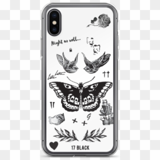 Harry's Tattoos Iphone X Case Cases By Kate - Transparent Harry Styles Tattoos, HD Png Download