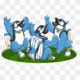 Blue Bird Mascot Illustration - Cartoon, HD Png Download