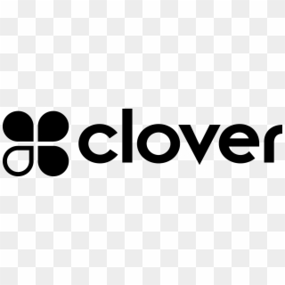 Clover Logo Horizontal - Clover Logo Black, HD Png Download