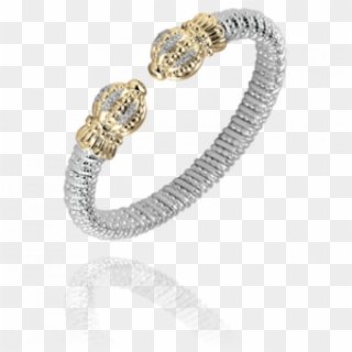 Sterling Silver &14kt Gold Bracelet 22471d08 - Bracelet, HD Png Download
