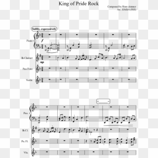 King Of Pride Rock Sheet Music Composed By Composed - Mun Kotini Taivaassa Ihana, HD Png Download
