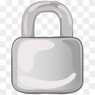 Padlock Lock Metal Silver Png Image - Silver Lock Clipart, Transparent Png