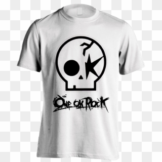 Kaos One Ok Rock Logo / Putih - Bomber Nose Art T Shirt, HD Png Download