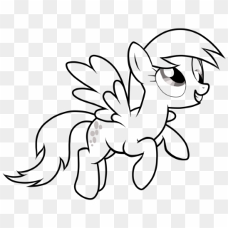 Derpy My Little Pony Coloring Page - Derpy Hooves, HD Png Download