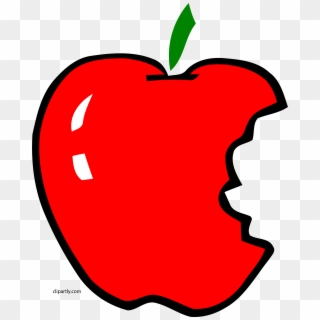Apl Bite Apple Clipart Png - Bitten Apple Clip Art, Transparent Png