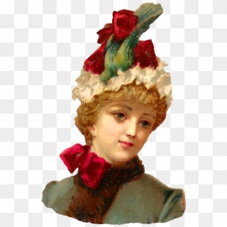 And, The Third Digital Hat Clip Art Is Of An Incredibly - Png Christmas Women, Transparent Png