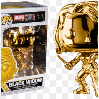 Marvel - Golden Black Widow Pop, HD Png Download