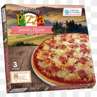 Pizza De Jamón Y Queso - Pepperoni, HD Png Download