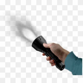 Linternon - Flashlight In Hand Png, Transparent Png