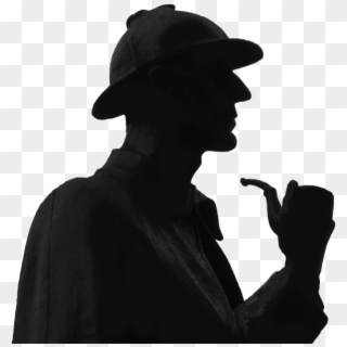 Detective Outline, Detective, Silhouettes, Clip Art, - Sherlock Holmes, HD Png Download