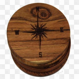 Compass Rose Version 1 Coasters - Plywood, HD Png Download