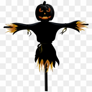 Halloween Pumpkin Scarecrow Transparent Png Clip Art - Halloween Clipart Png, Png Download
