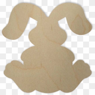 Wooden Bunny - Easter Wood Cutout, HD Png Download
