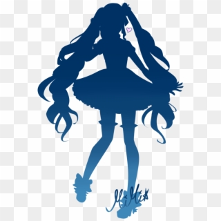 Anime Silhouette Coloured , Png Download - Illustration, Transparent Png