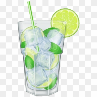 Free Png Download Mojito Cocktail Png Images Background - Lemon Soda Clipart Png, Transparent Png