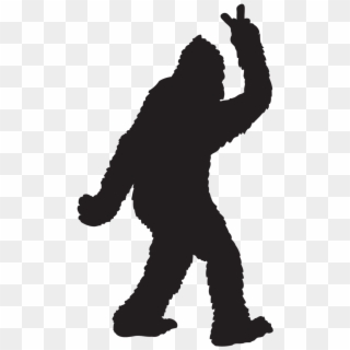 Bigfoot Throwing Peace Sign Sticker - Bigfoot Stickers, HD Png Download