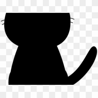Sitting Cat Silhouette - Silhouette, HD Png Download