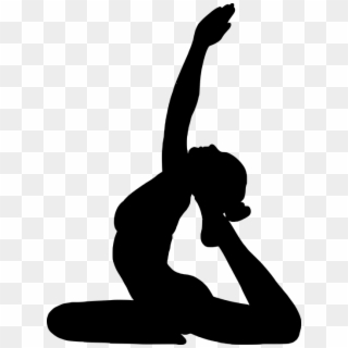 Transparent Yoga Poses Black And White, HD Png Download