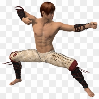 Man, Pose, Fig, Fantasy, Hair, Beautiful, Sport - Martial Art Fighter, HD Png Download
