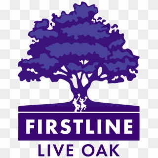Firstline Live Oak Logo Navy - Illustration, HD Png Download