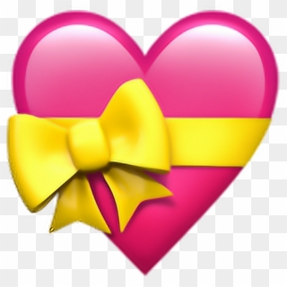 Heartwithribbonemoji Sticker - Heart With Ribbon Emoji, HD Png Download