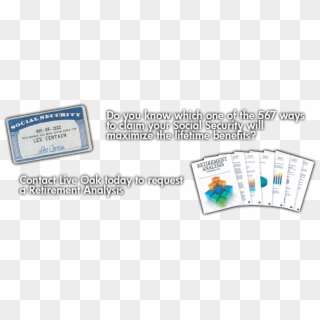 Maximize Your Social Security Benefits - Social Security Card, HD Png Download