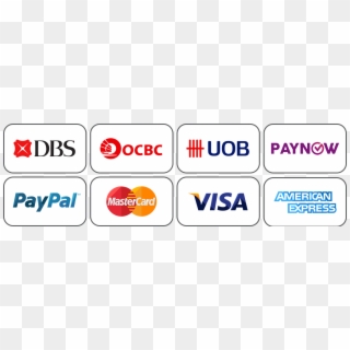 Dbs Ocbc Uob Paynow Paypal Mastercard Visa American - American Express, HD Png Download