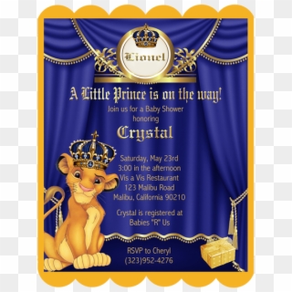 Royal Lion King Prince Baby Shower Bottles & Custom - Royal Lion King Baby Shower, HD Png Download