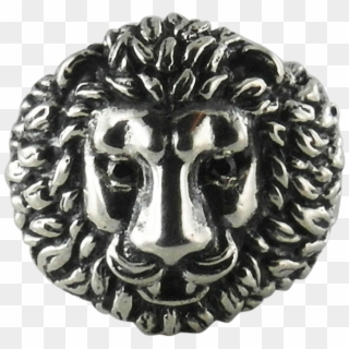 Unleash The Beast Within Detailed Lion Head Ring In - Lion, HD Png Download