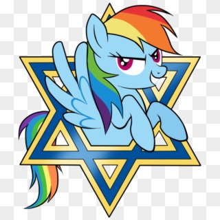 Looking At You, Mare, Pegasus, Pony, Rainbow Dash, - My Little Pony Jewish, HD Png Download