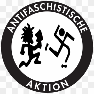 Antifa Antifascism Anti Racism Icp Insane Clown Posse - Antifa Black And White, HD Png Download