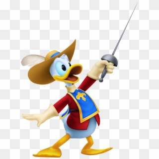 Donald - Goofy Kingdom Hearts Musketeer, HD Png Download