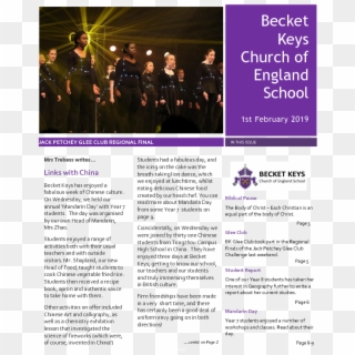 01 02 19 - Becket Keys Church Of England School, HD Png Download