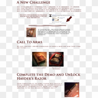Call To Arms - Dragon Age 2 Hayder's Razor, HD Png Download