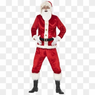 Adult Jolly Santa Costume - Vestito Babbo Natale Elegante, HD Png Download