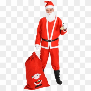 Adult Budget Christmas Santa Costume - Costume, HD Png Download