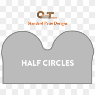 Ct Patio Designshalf Circles , Png Download - Hallo, Transparent Png