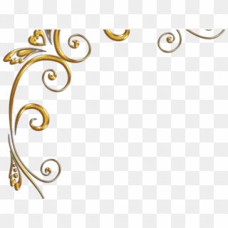 gold swirl design border