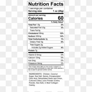 Nutrition Facts, HD Png Download