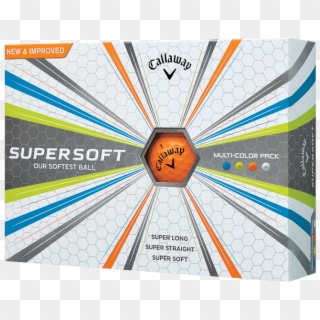Balls 2017 Supersoft Multi 11100 1 %281%29 - Callaway Pink Supersoft Golf Balls, HD Png Download