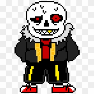 Remasterd Underfell Sansn Sprite From The One I Made - Underfell Sans Pixel Gif, HD Png Download