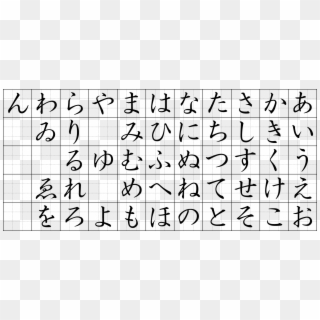 A Primer On Writing Kana - Japanese Hiragana Calligraphy, HD Png Download