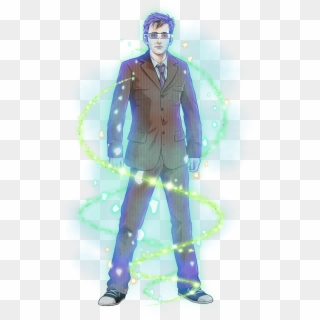 Tenth Doctor But In His 3d Glasses Sp S - Illustration, HD Png Download