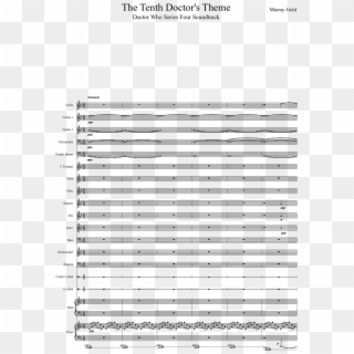 Doctor Who 10th Theme - 10th Doctor Theme Sheet Music, HD Png Download
