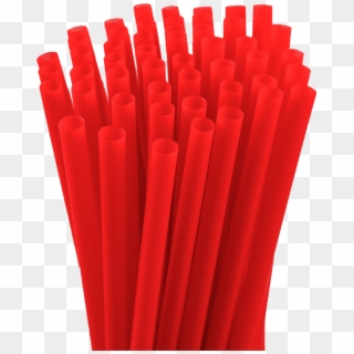 75″ Unwrapped Jumbo Red Straws - Plastic, HD Png Download