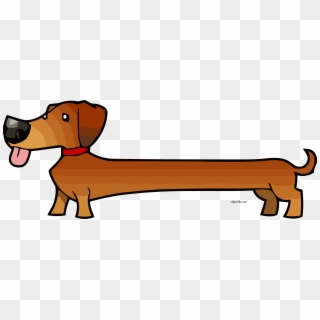 Tall Small Dog Clipart Png - Cartoon Dachshund, Transparent Png